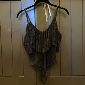 SHOW ME YOUR MUMU SPARKLY BODYSUIT SIZE SMALL